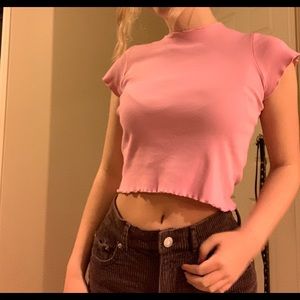 Dark pink brandy top